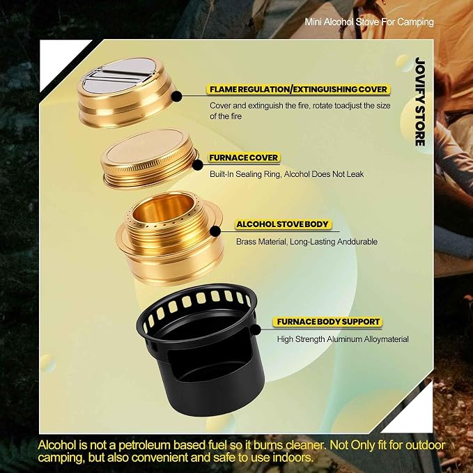 alcohol stove black