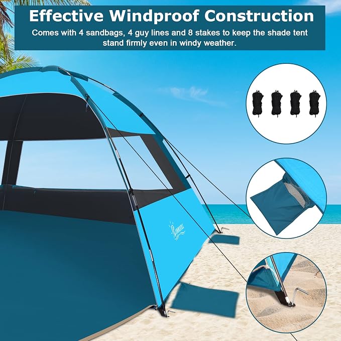 Sky Blue with Dark Shelter
