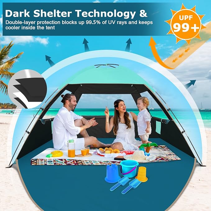 Turquoise with Dark Shelter