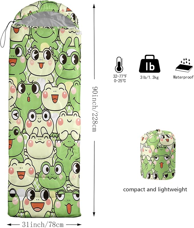 Cute Cartoon Frog Green 7