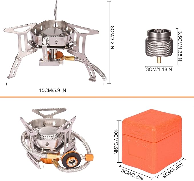 Backpacking Stove with Adapter