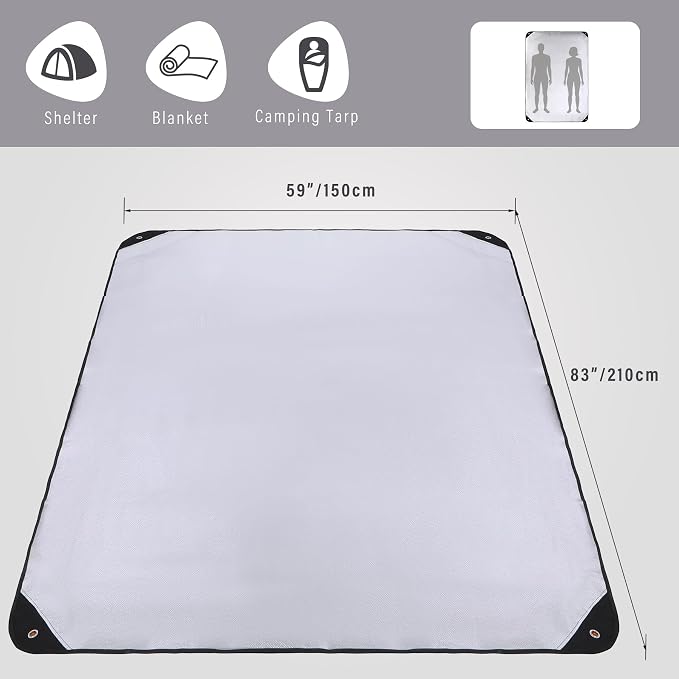 Black 83''x59'',6 Packs