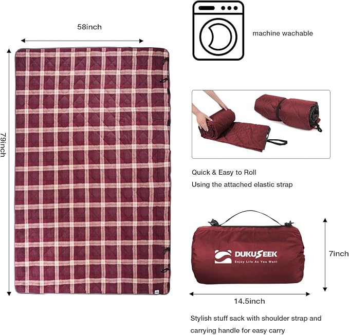 Wine Red Outer With Red Plaid Fleece
