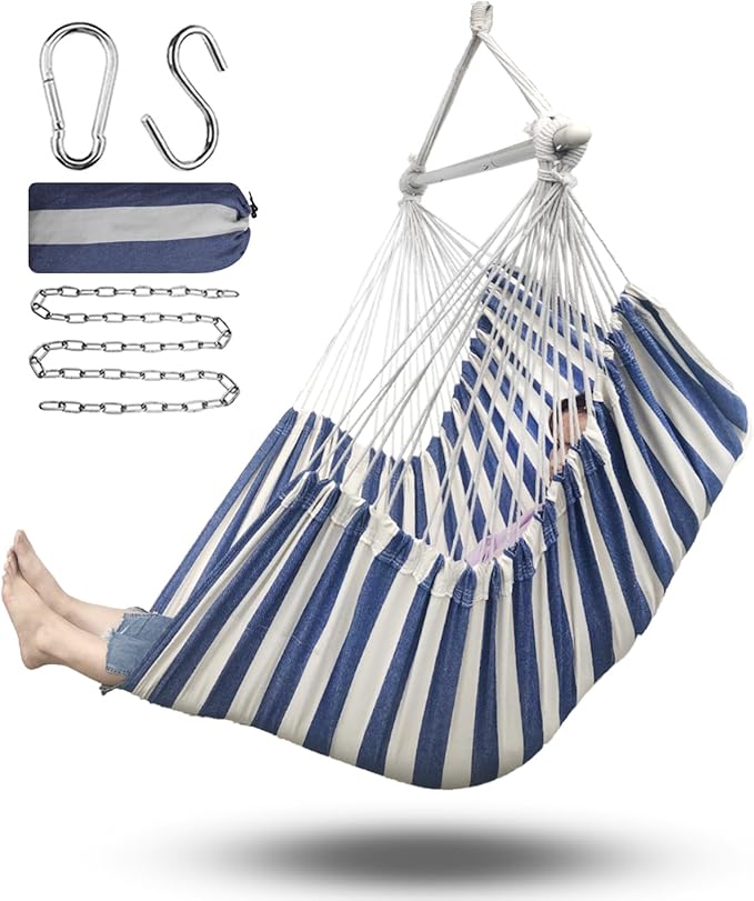 A Blue and White