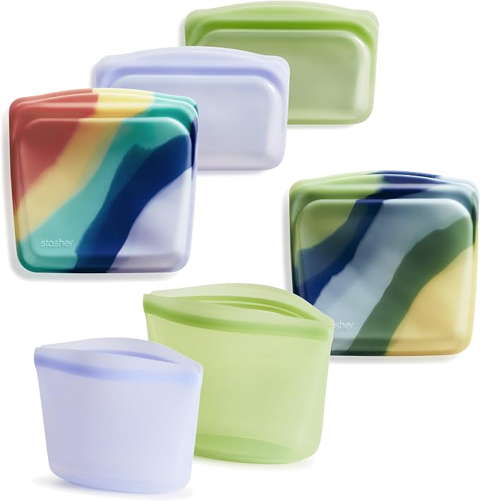 Rainbow Splash + Blue Current + Green + Lavender