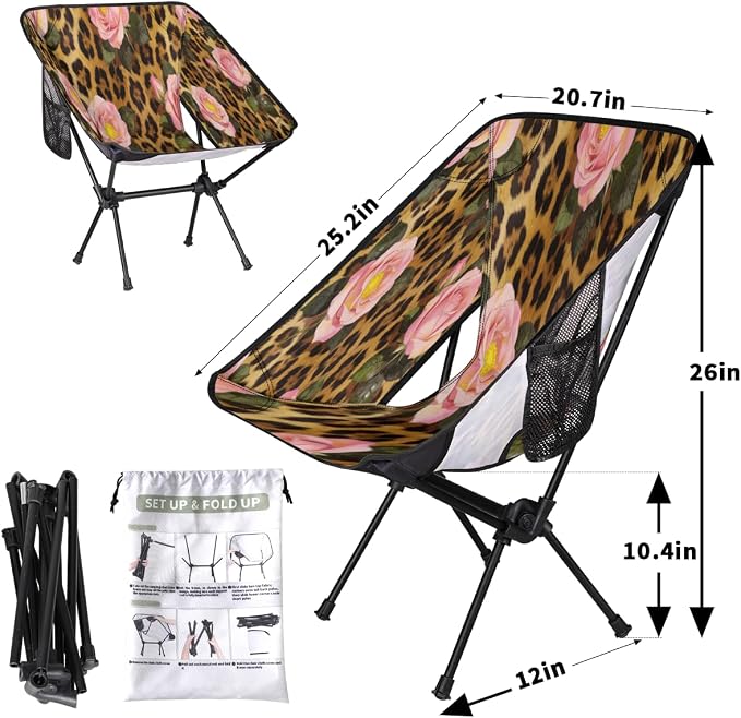 Pink Rose Leopard Print