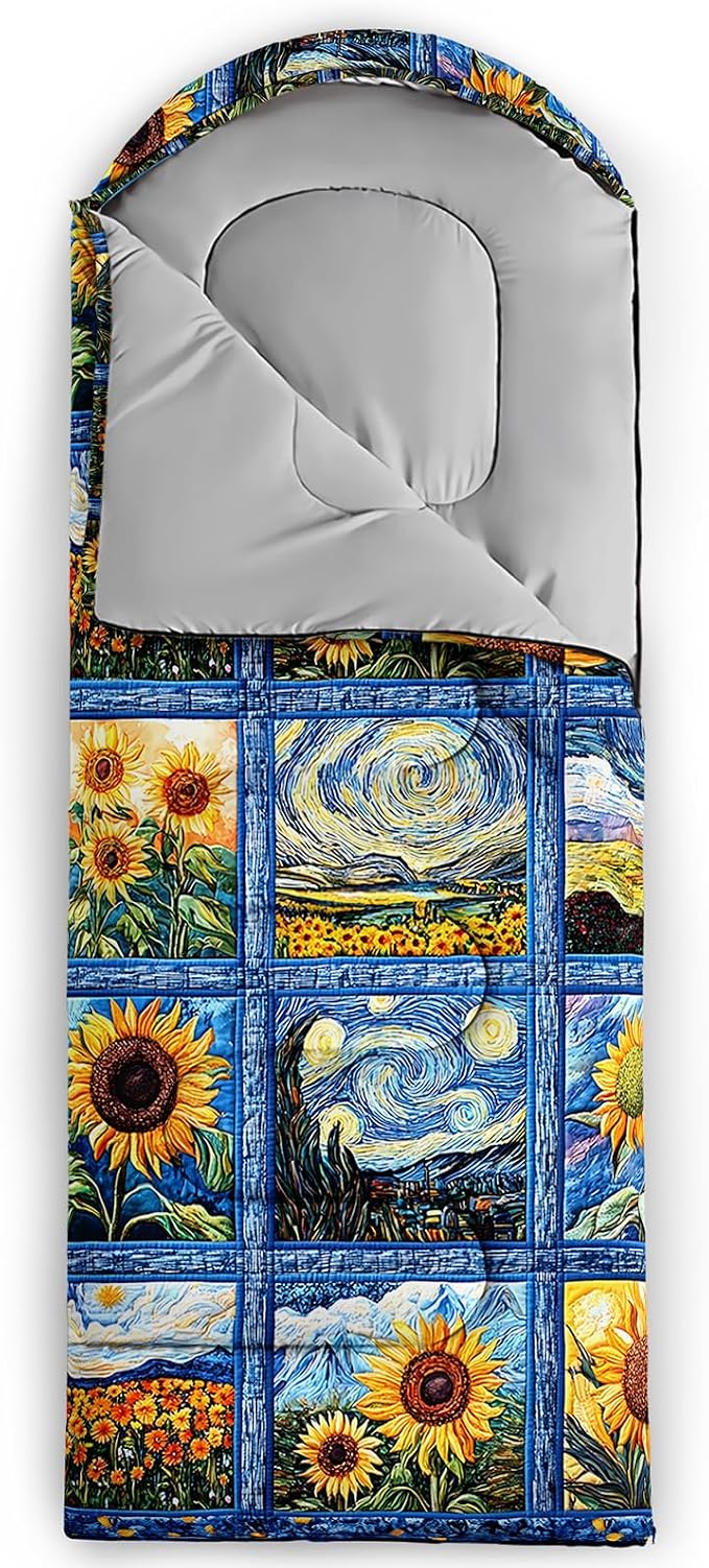 Blue Cartoon Sunflower 4
