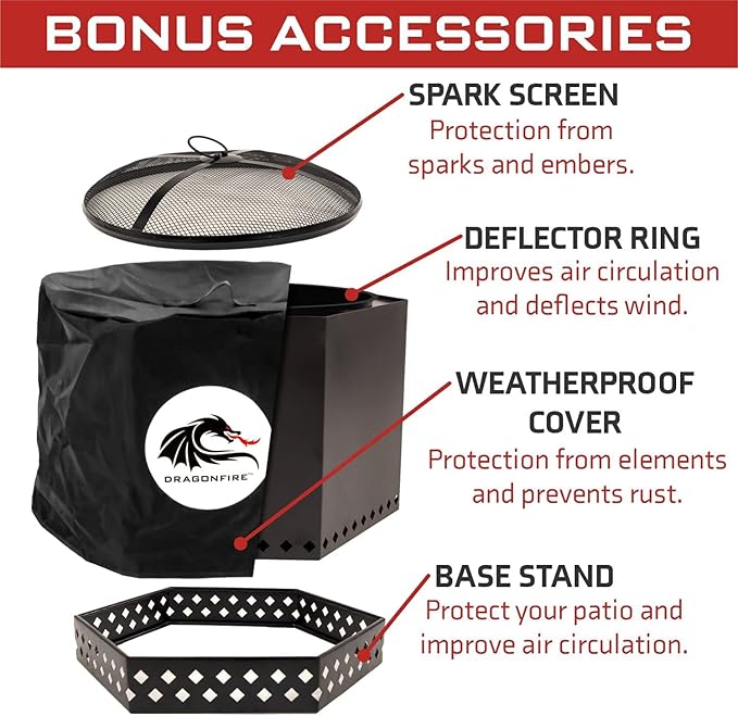 Black Backyard Smokeless Firepit