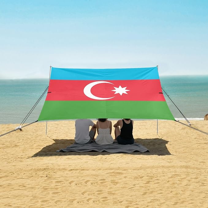 National Flag of Azerbaijan