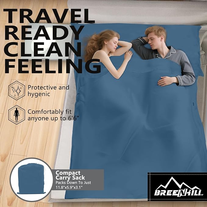 Double (Fits 2 People) - Blue with Zipper