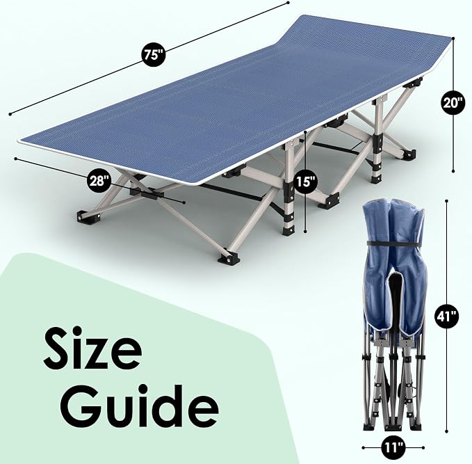Blue Cot & Grey Pad