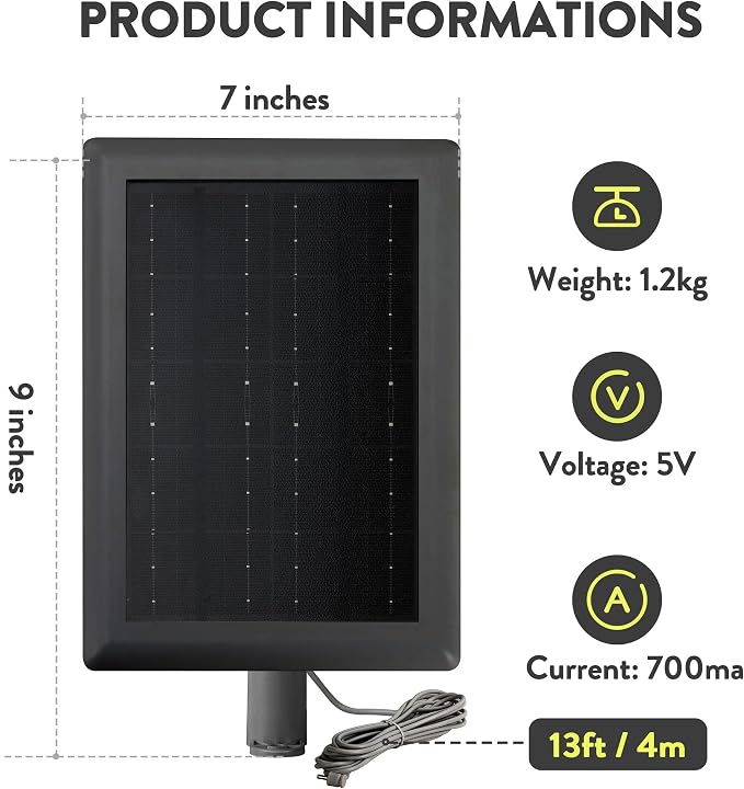5W---2 Pack Black(8.7inch)