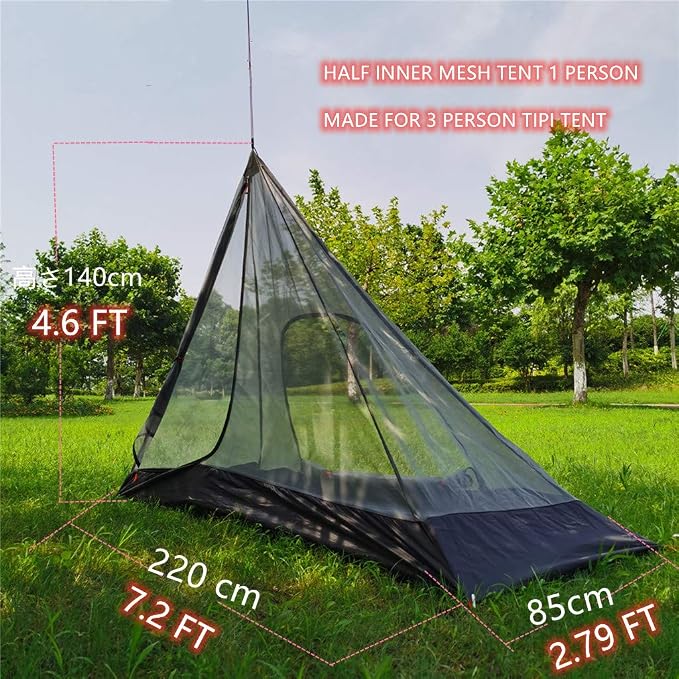 1 Person Mesh for 2-3 Person Tipi Tent