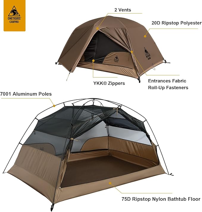Upgrade Version - 2 Person - Coyote Brown