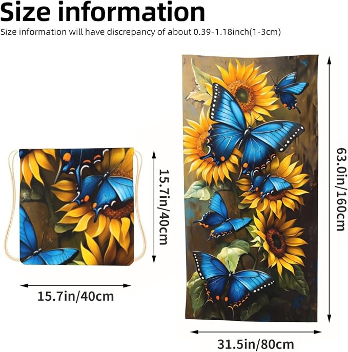 Sunflower Blue Butterfly