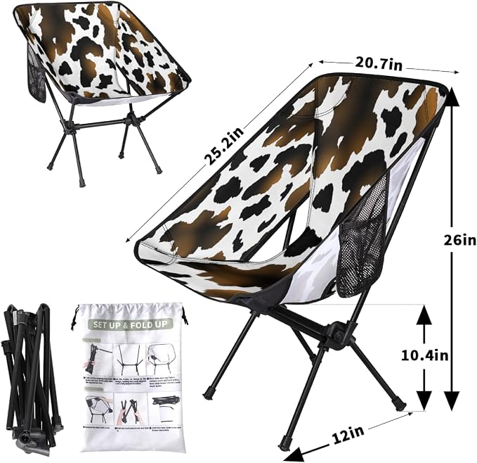 Animal Cow Pattern Print Black