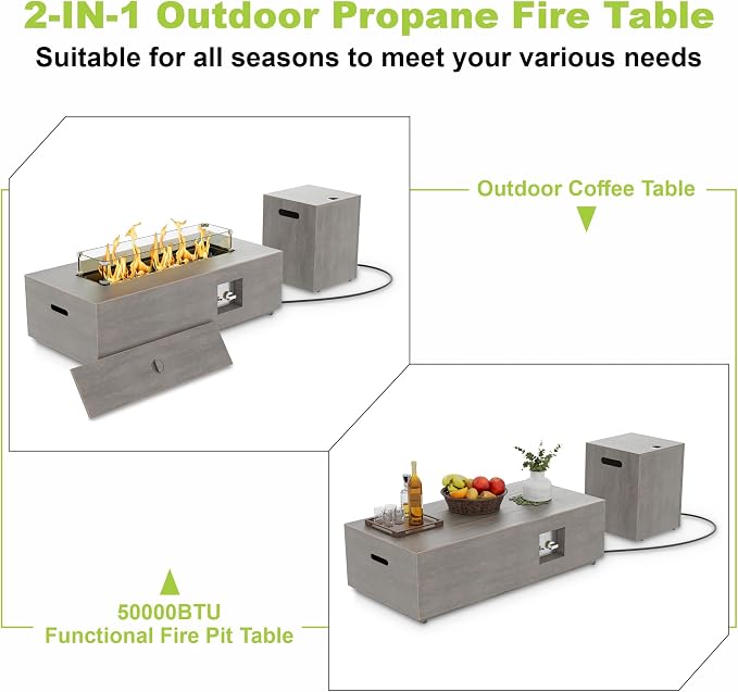 Gray - 42'' w RGB LED