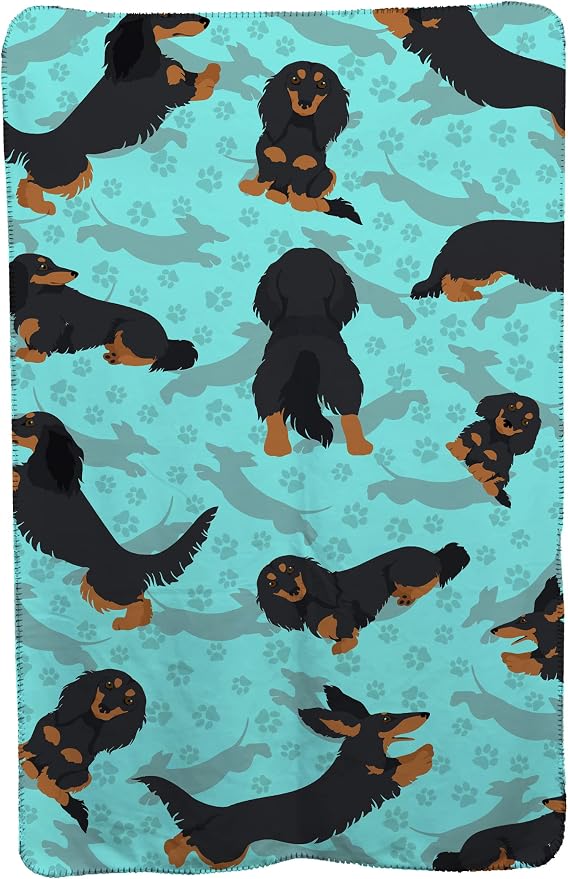 Dachshund - Longhaired Black Tan