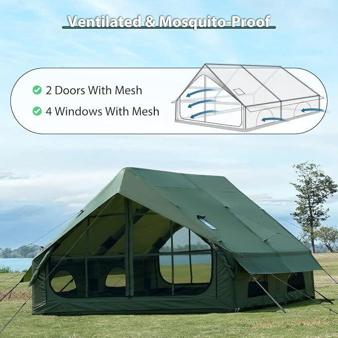 9.84ft*13.12ft*6.56ft (6-8 person)(Green)