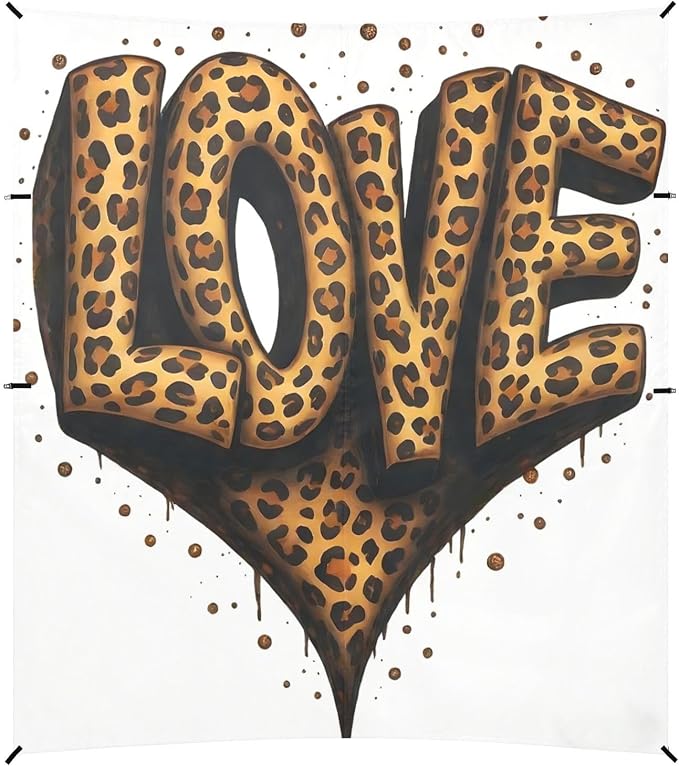 Leopard Print LOVE Heart