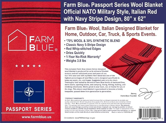 Red With Navy Stripes