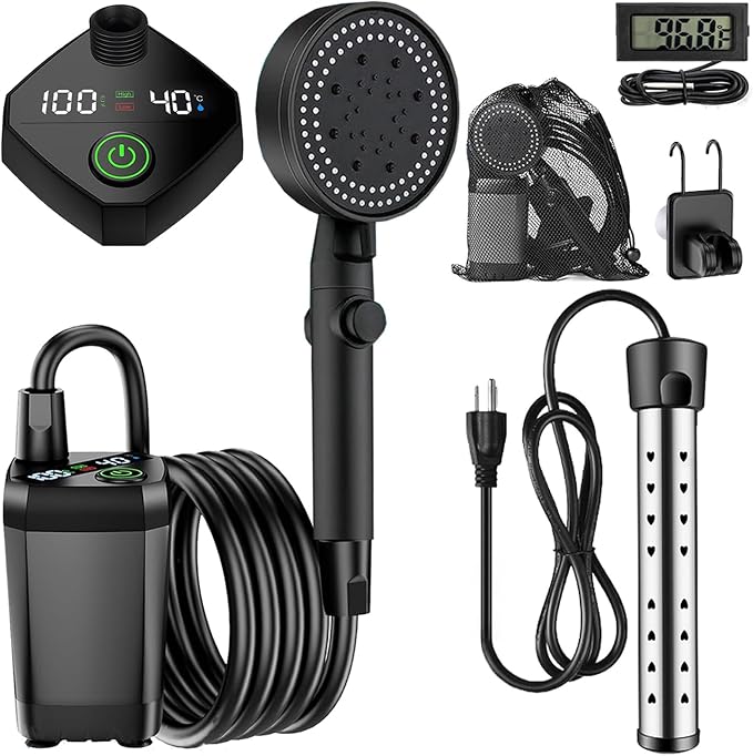 Portable Shower with Heater(No Tent Included))