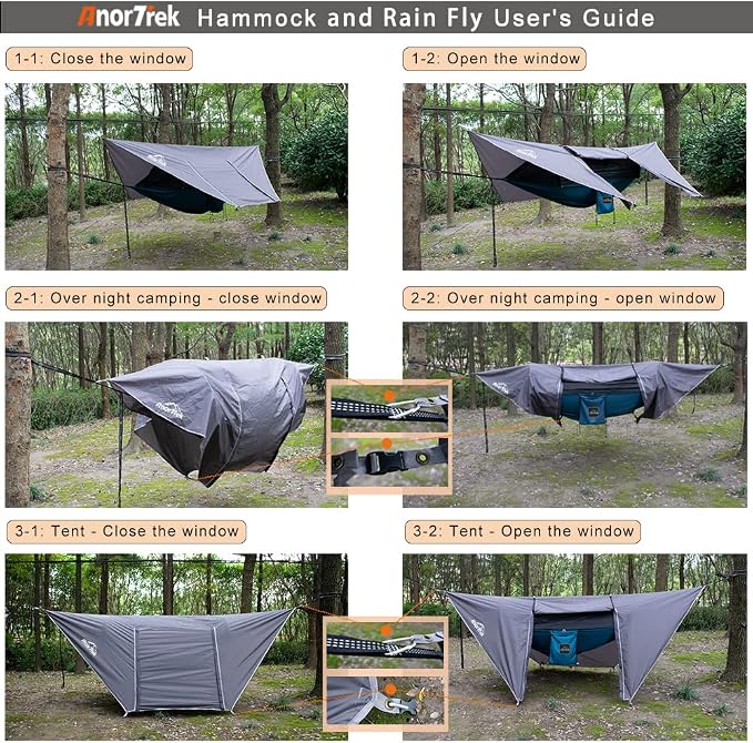 Blue With Rain Fly Tarp