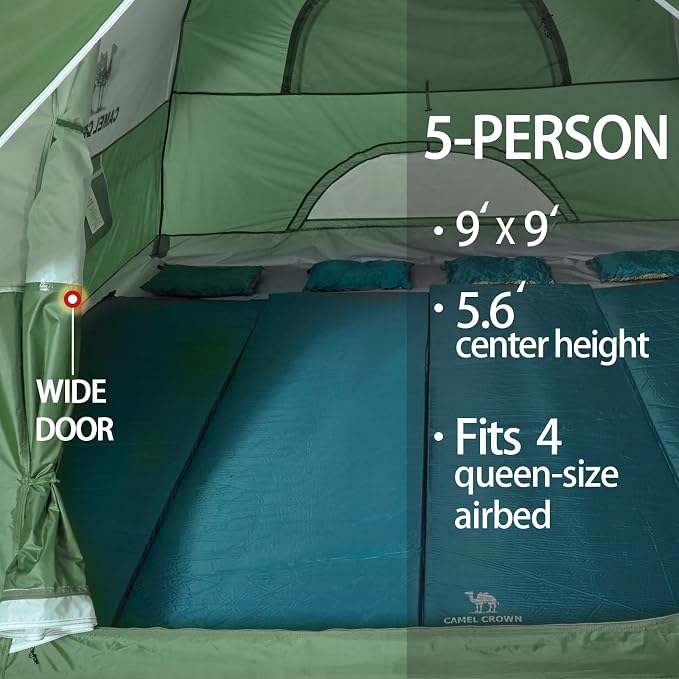 6 personArmy Green/grey-1