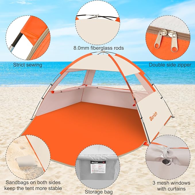 Orange- Beige