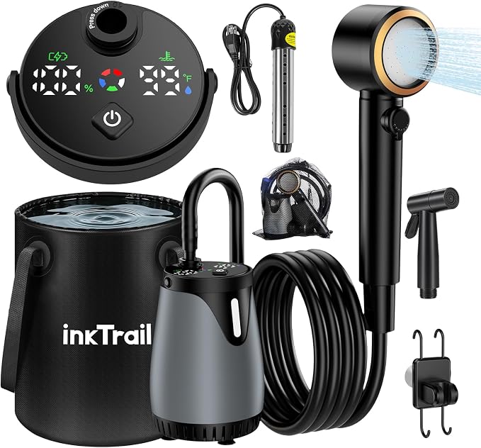 Portable Shower With Heater&Bucket