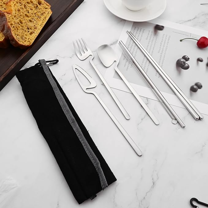 Silver - Black pouch