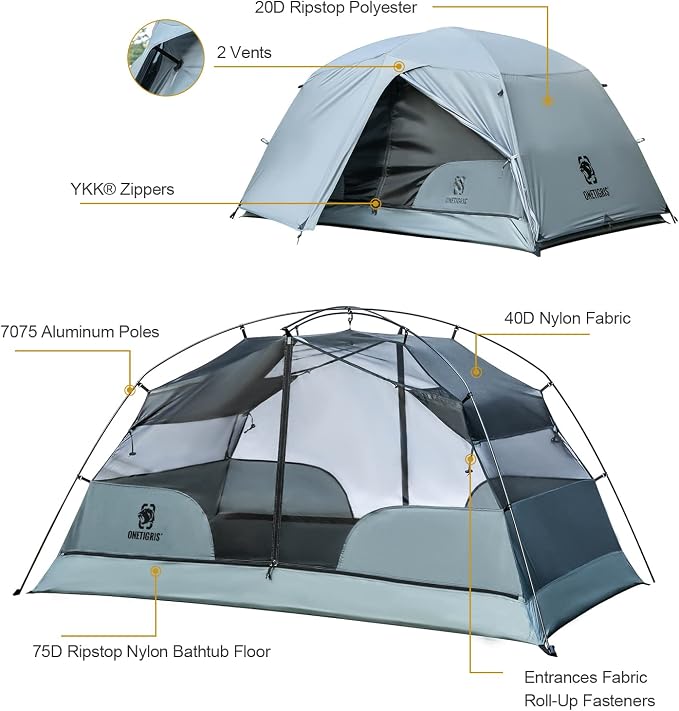 Upgrade Version - 2 Person - Wolf Gray