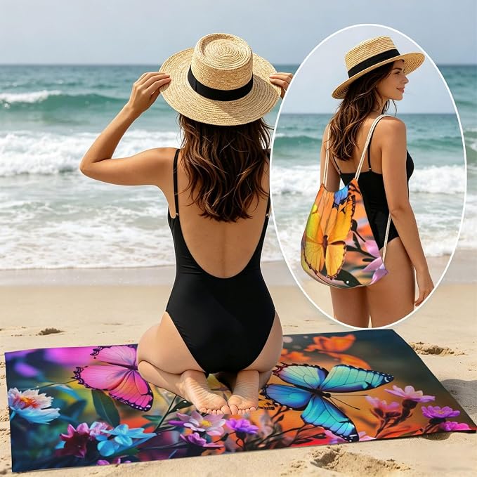 Vintage Fantasy Butterfly and Floral