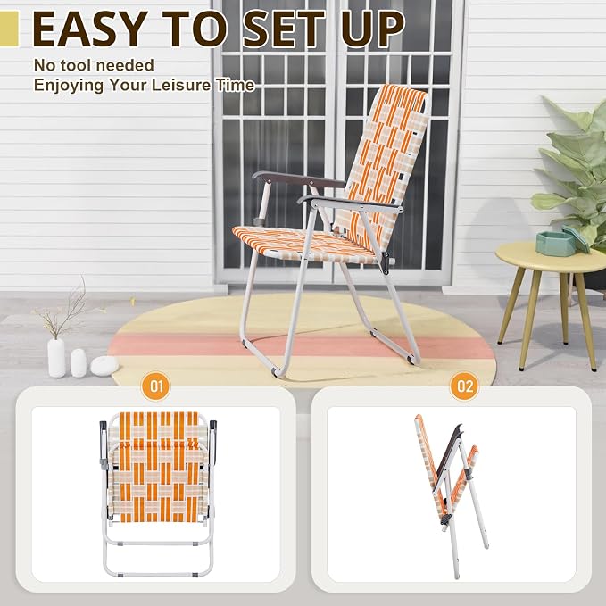Orange & White