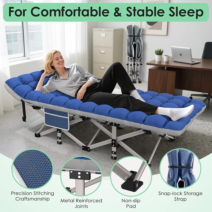 Blue Cot & Grey Pad