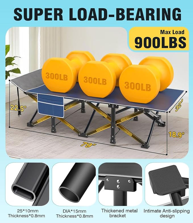 Blue Cot/Black Pad