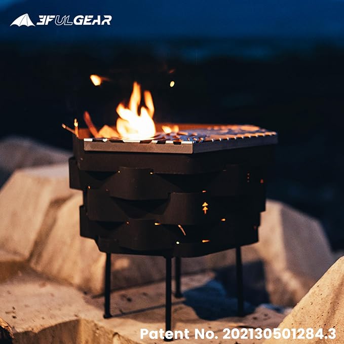 Stainless Steel Firepit with a Grill