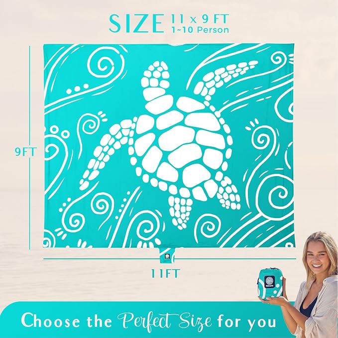 Gradient Teal Sea Turtle