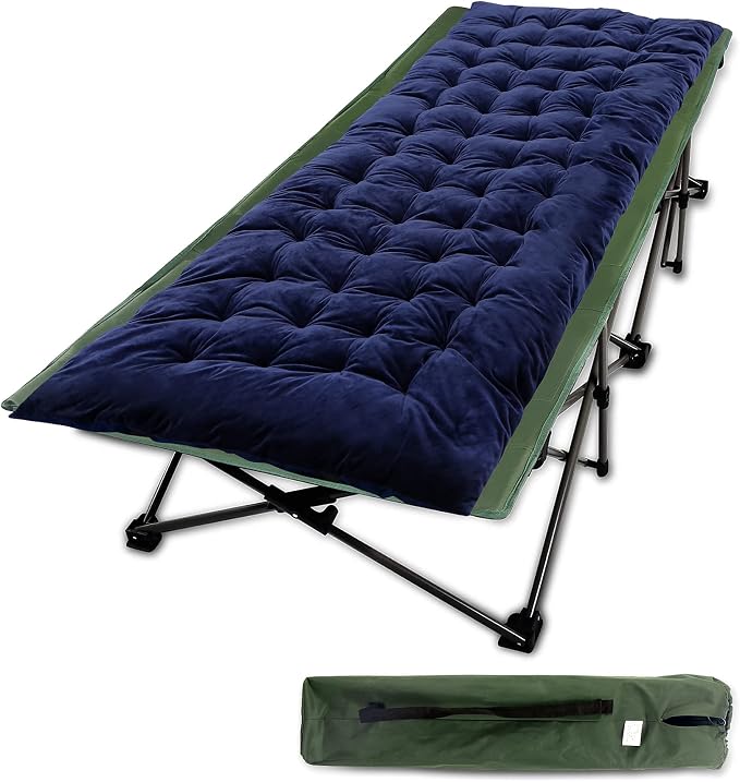 Green Oversize Cot+blue Thick Pad