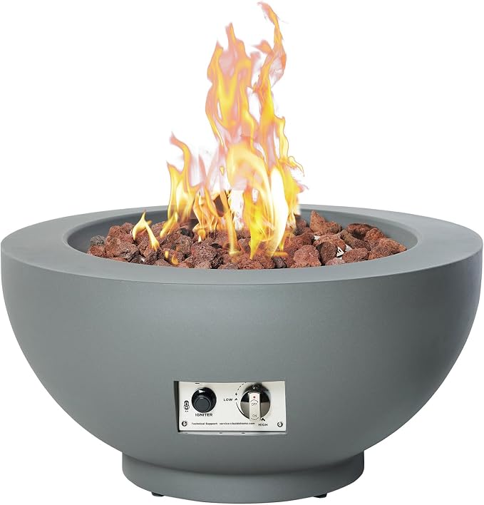 Gray Fire Bowl