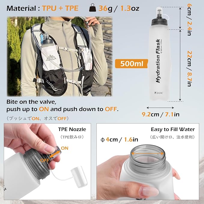 06 Black - with a 500ml Soft Flask