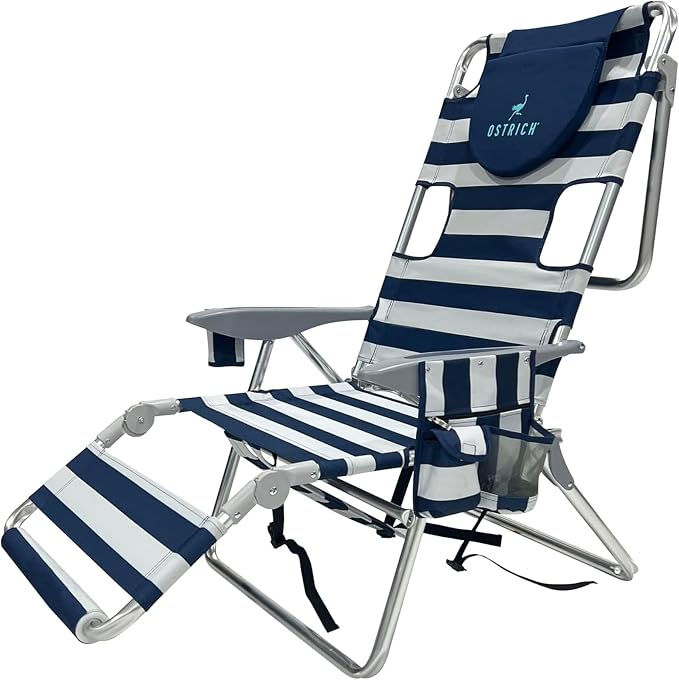 Blue, White Striped