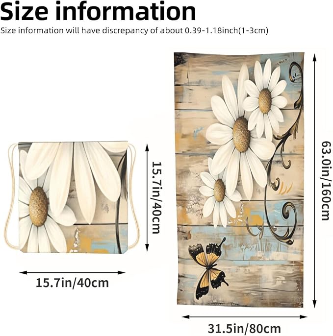 Butterfly Daisy Floral Wooden