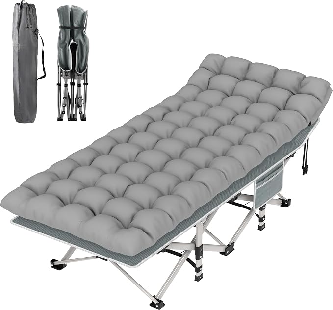 Grey Cot & Grey Pad