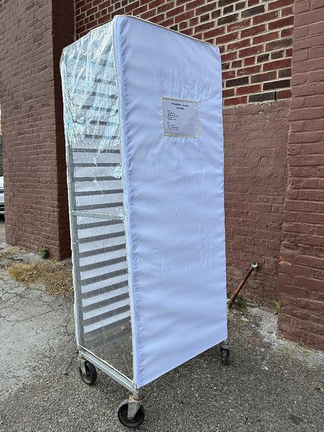 White Waterproof Nylon with 2 Zippers (Large Pocket)