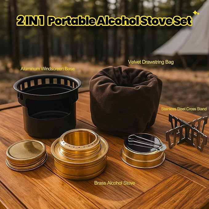 alcohol stove black
