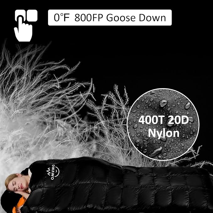 Black/0℉/Left Zipper/Goose Down