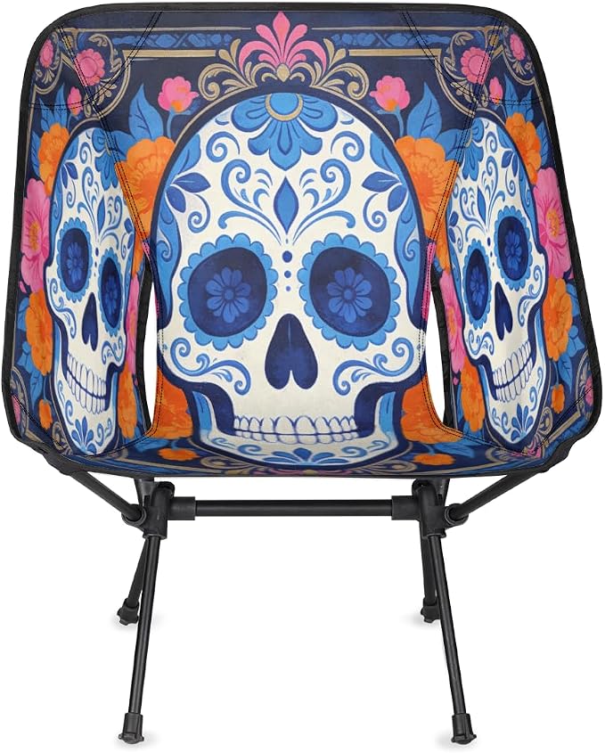 Ethnic Style Skull Floral Pattern