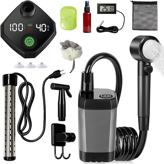 Grey Shower with Heater