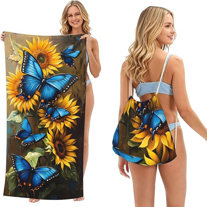 Sunflower Blue Butterfly